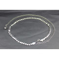 Fashion decorative silver metal belt waist chain